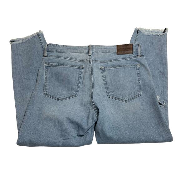 Lucky Brand Jeans Womens Size 6 Blue Ave Crop Mid Rise Stretch Step Hem Denim - Picture 5 of 12